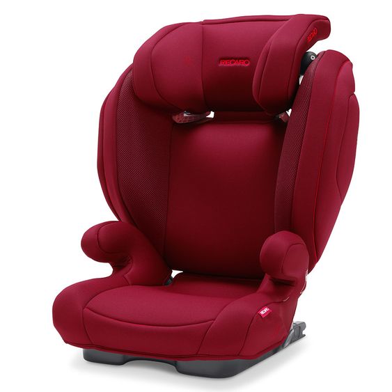 Recaro Kindersitz Monza Nova 2 Seatfix Gruppe 2/3 - 3,5 Jahre bis 12 Jahre (15-36 kg) - Select - Garnet Red
