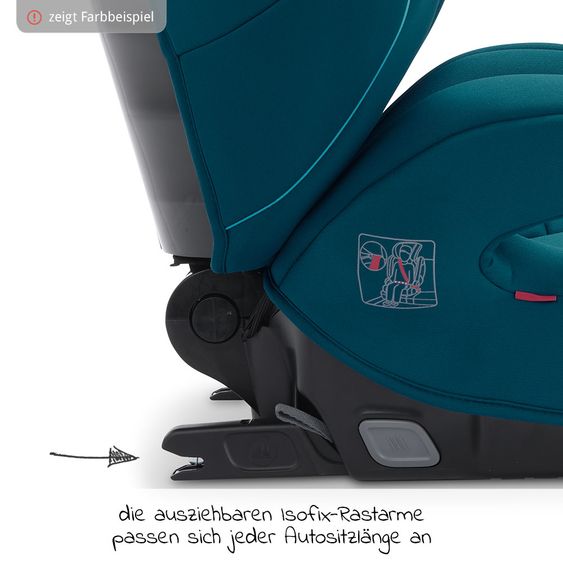 Recaro Kindersitz Monza Nova 2 Seatfix Gruppe 2/3 - 3,5 Jahre bis 12 Jahre (15-36 kg) - Select - Sweet Gurry