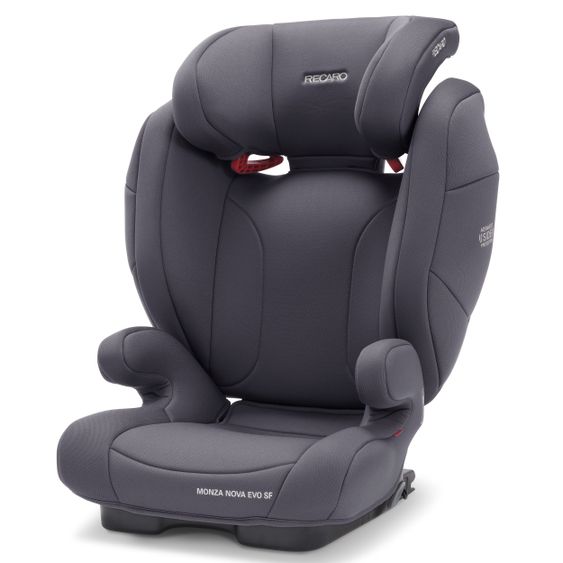 Recaro Kindersitz Monza Nova EVO Seatfix Gruppe 2/3 - 3,5 Jahre bis 12 Jahre (15-36 kg) - Core - Simply Grey