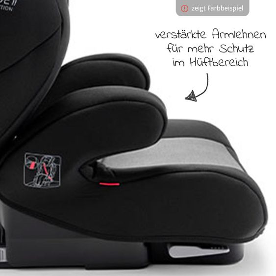 Recaro Kindersitz Monza Nova EVO Seatfix Gruppe 2/3 - 3,5 Jahre bis 12 Jahre (15-36 kg) - Core - Simply Grey