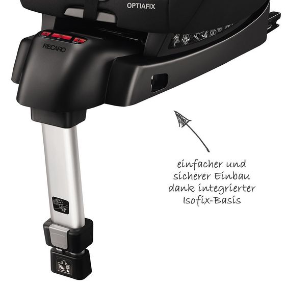 Recaro Kindersitz Optiafix - Racing Red