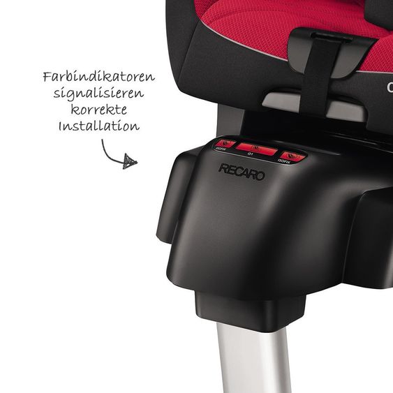 Recaro Kindersitz Optiafix - Racing Red
