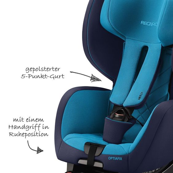 Recaro Kindersitz Optiafix - Xenon Blue