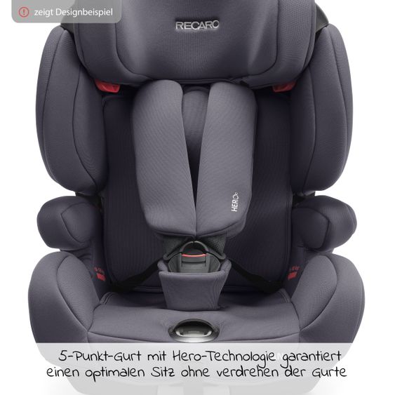 Recaro Kindersitz Tian - Gruppe 1/2/3 / - 9 Monate bis 12 Jahre - (9- 36 kg) - Core - Deep Black