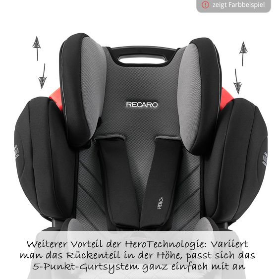 Recaro Kindersitz Young Sport Hero - Prime - Silent Grey