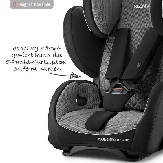 Recaro Kindersitz Young Sport Hero - Prime - Silent Grey