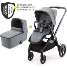 Passeggino Celona Combi con navicella, sedile sportivo e pacchetto accessori XXL - Prime - Grigio Silenzioso