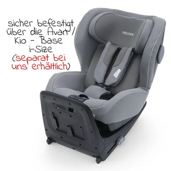 Recaro Reboarder child seat Kio i-Size 60 cm - 105 cm / 3 months to 4 years - Prime - Silent Grey