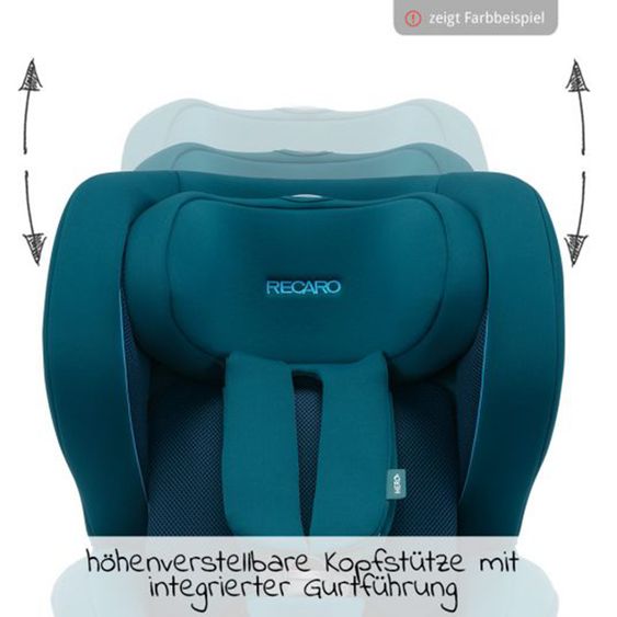 Recaro Reboarder-Kindersitz Kio i-Size 60 cm - 105 cm / 3 Monate bis 4 Jahre - Select - Garnet Red