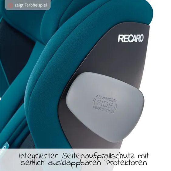 Recaro Reboarder-Kindersitz Kio i-Size 60 cm - 105 cm / 3 Monate bis 4 Jahre - Select - Night Black