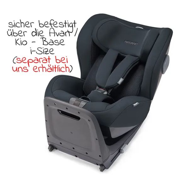 Recaro Reboarder-Kindersitz Kio i-Size 60 cm - 105 cm / 3 Monate bis 4 Jahre - Select - Night Black