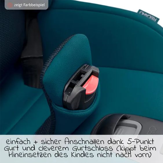 Recaro Reboarder-Kindersitz Kio i-Size 60 cm - 105 cm / 3 Monate bis 4 Jahre - Select - Night Black