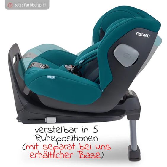 Recaro Seggiolino Kio i-Size Reboarder 60 cm - 105 cm / da 3 mesi a 4 anni - Select - Nero Notte