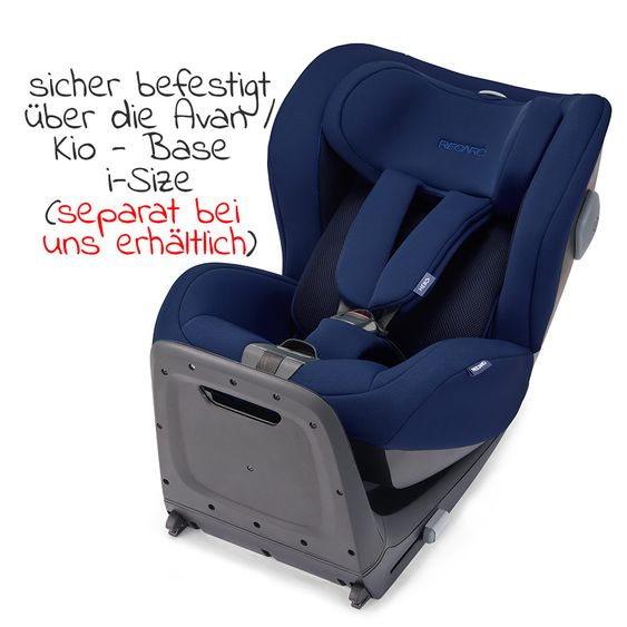Recaro Reboarder-Kindersitz Kio i-Size 60 cm - 105 cm / 3 Monate bis 4 Jahre - Select - Pacific Blue