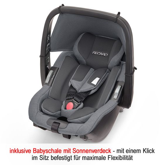 Recaro Reboarder-Kindersitz Salia Elite i-Size - Prime - Silent Grey