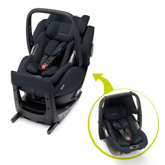 Recaro Reboarder-Kindersitz Salia Elite i-Size - Select - Night Black