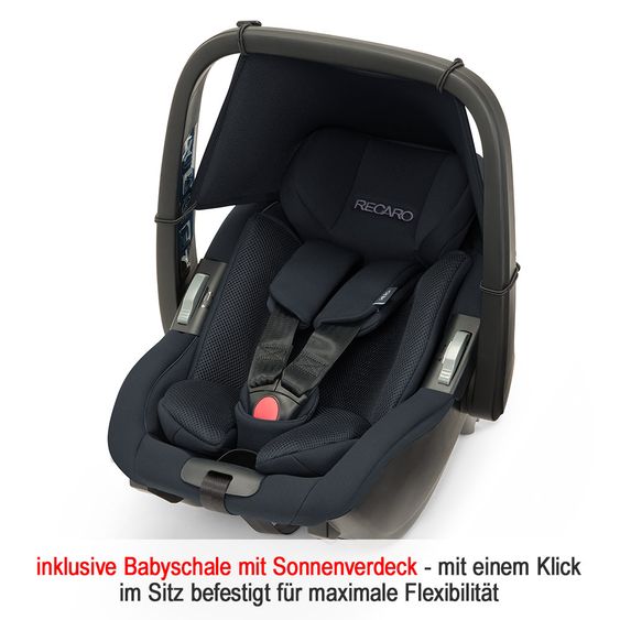 Recaro Reboarder-Kindersitz Salia Elite i-Size - Select - Night Black