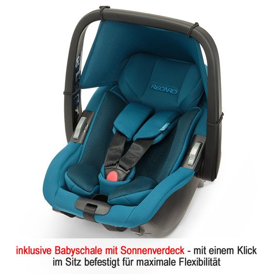 Recaro Reboarder-Kindersitz Salia Elite i-Size - Select - Teal Green