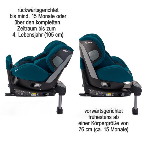Recaro Reboarder-Kindersitz Salia i-Size - Select - Teal Green