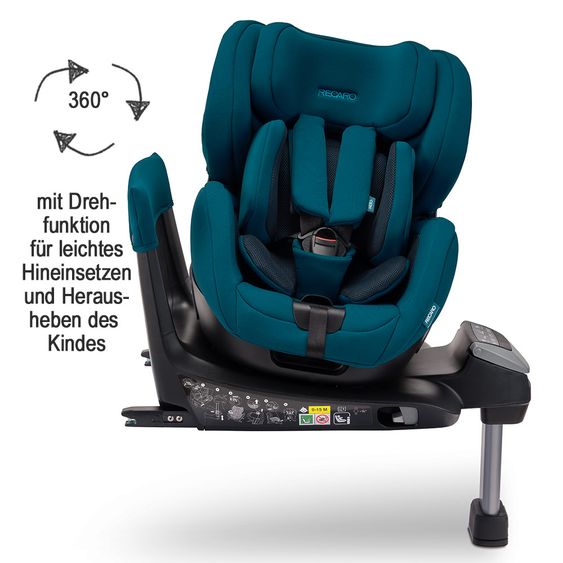 Recaro Reboarder-Kindersitz Salia i-Size - Select - Teal Green