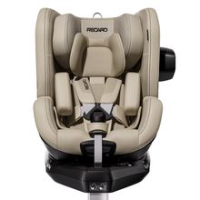 Reboarder-Kindersitz Toron 1 360° drehbar ab Geburt bis 4 Jahre 40 cm - 105 cm mit Isofix-Basis - Elegant Beige