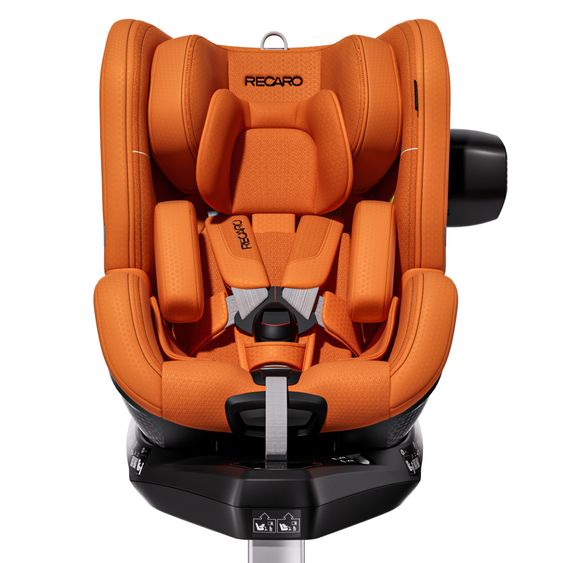 Recaro Reboarder-Kindersitz Toron 1 360° drehbar ab Geburt bis 4 Jahre 40 cm - 105 cm mit Isofix-Basis - Vibrant Orange