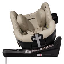 Seggiolino auto Reboarder Toron 1KID 360° girevole da 3 mesi a 4 anni 61 cm - 105 cm con base Isofix - Elegant Beige