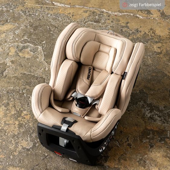 Recaro Reboarder-Kindersitz Xenon 1 Kid drehbar ab 3 Monate - 7 Jahre (61 cm - 125 cm) mit Sitzverkleinerer inkl. Isofix-Basis mit Stützfuß - Gallant Grey