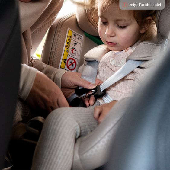 Recaro Reboarder-Kindersitz Xenon 1 Kid drehbar ab 3 Monate - 7 Jahre (61 cm - 125 cm) mit Sitzverkleinerer inkl. Isofix-Basis mit Stützfuß - Gallant Grey