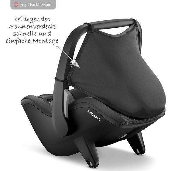Recaro Reboarder-Kindersitz Zero.1 Elite i-Size - Aluminium Grey