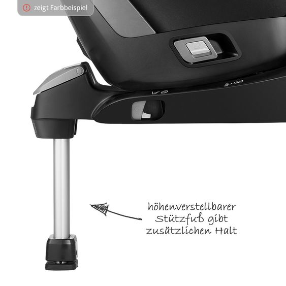 Recaro Reboarder-Kindersitz Zero.1 Elite i-Size - Aluminium Grey