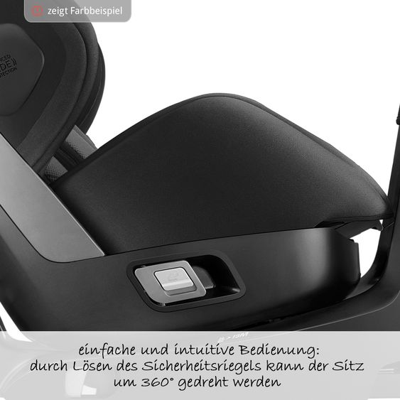 Recaro Reboarder-Kindersitz Zero.1 Elite i-Size - Aluminium Grey