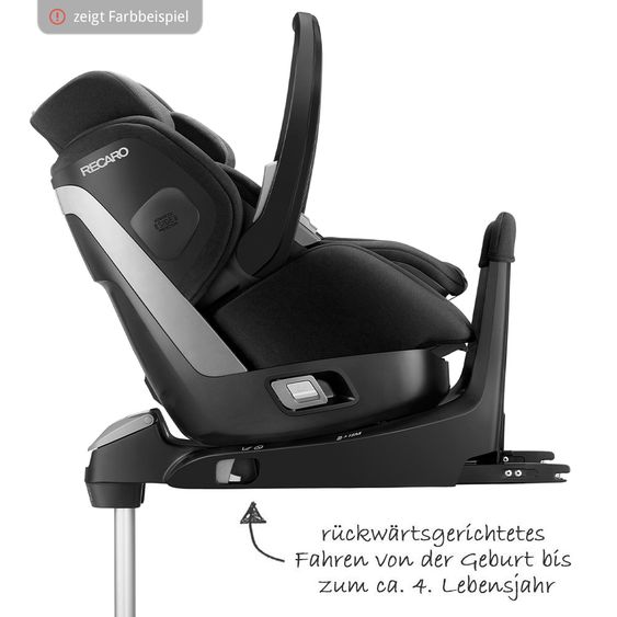 Recaro Reboarder-Kindersitz Zero.1 Elite i-Size - Aluminium Grey