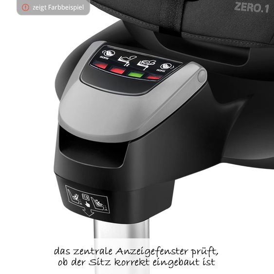 Recaro Reboarder-Kindersitz Zero.1 Elite i-Size - Aluminium Grey