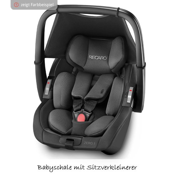 Recaro Reboarder-Kindersitz Zero.1 Elite i-Size - Aluminium Grey