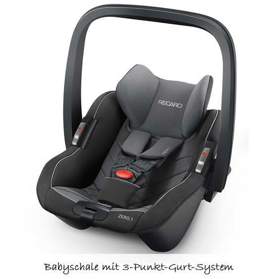 Recaro Reboarder-Kindersitz Zero.1 Elite i-Size - Carbon Black