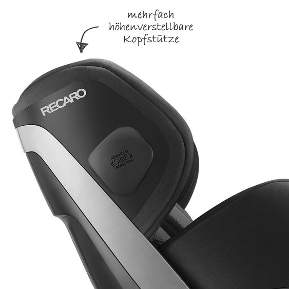 Recaro Reboarder-Kindersitz Zero.1 Elite i-Size - Carbon Black