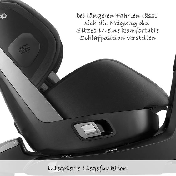 Recaro Reboarder-Kindersitz Zero.1 Elite i-Size - Carbon Black
