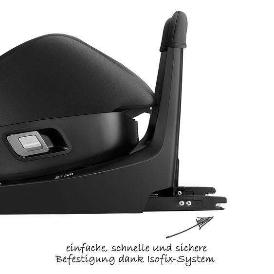 Recaro Reboarder-Kindersitz Zero.1 Elite i-Size - Carbon Black