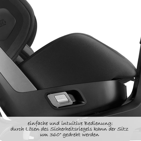 Recaro Reboarder-Kindersitz Zero.1 Elite i-Size - Carbon Black