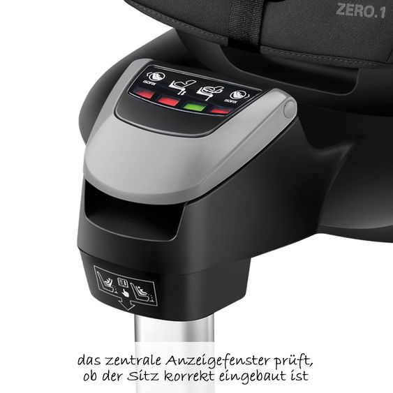 Recaro Reboarder-Kindersitz Zero.1 Elite i-Size - Carbon Black