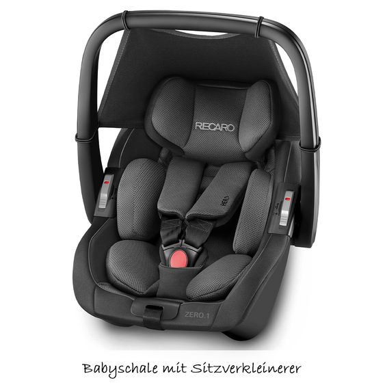 Recaro Reboarder-Kindersitz Zero.1 Elite i-Size - Carbon Black