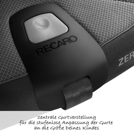 Recaro Reboarder-Kindersitz Zero.1 Elite i-Size - Carbon Black
