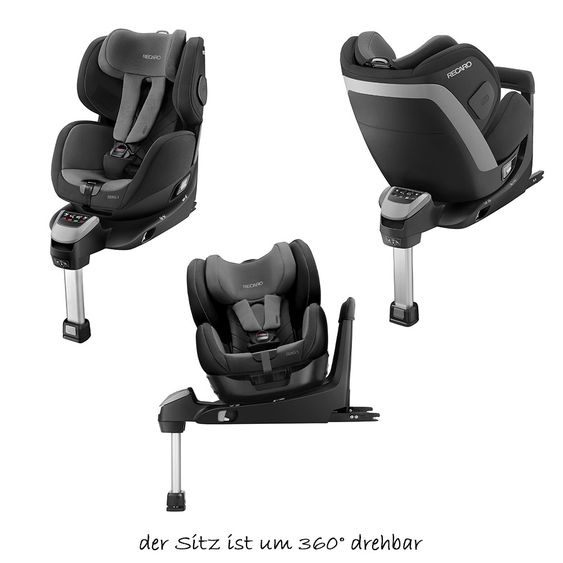Recaro Reboarder-Kindersitz Zero.1 i-Size - Carbon Black