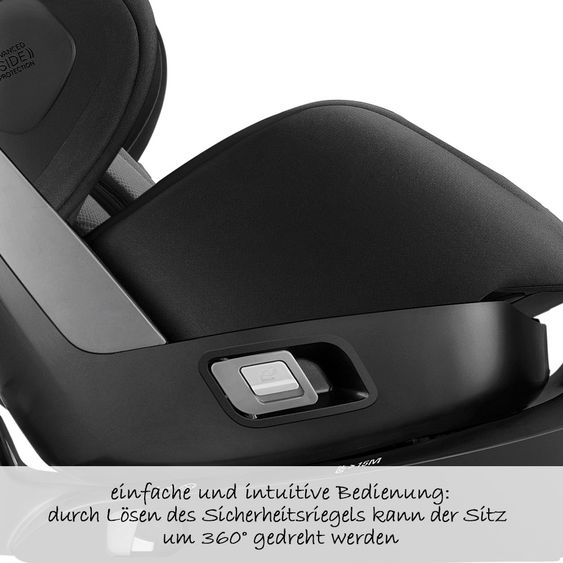 Recaro Reboarder-Kindersitz Zero.1 i-Size - Carbon Black