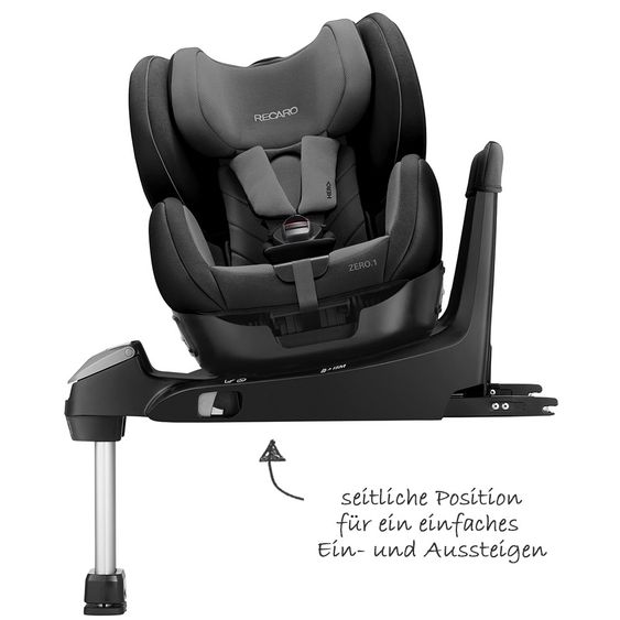 Recaro Reboarder-Kindersitz Zero.1 i-Size - Carbon Black
