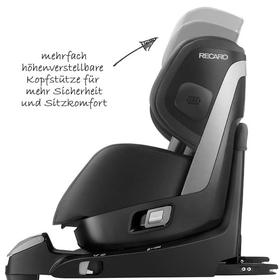 Recaro Reboarder-Kindersitz Zero.1 i-Size - Carbon Black