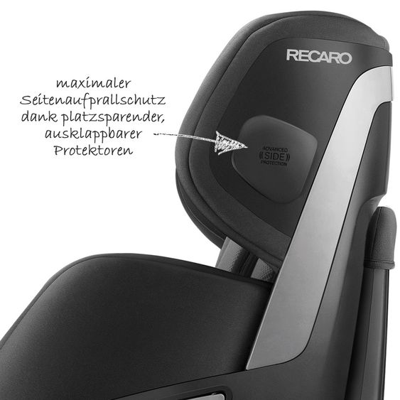 Recaro Reboarder-Kindersitz Zero.1 i-Size - Carbon Black