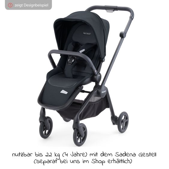 Recaro Seat unit for Sadena and Celona - Prime - Mat Black