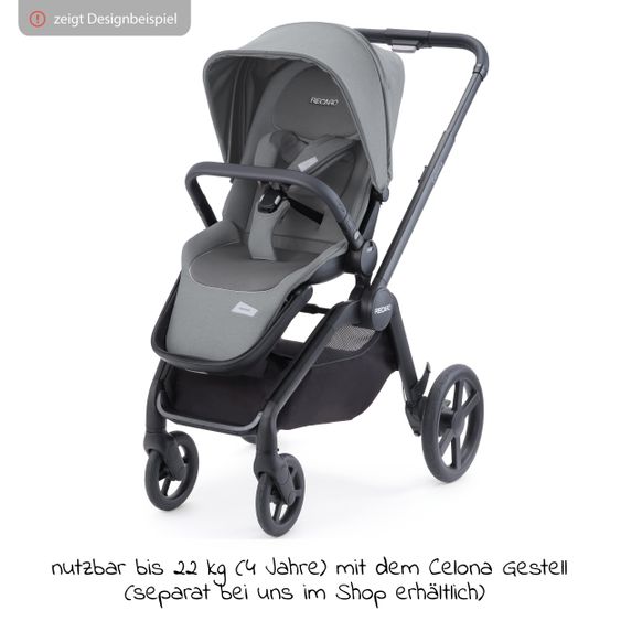 Recaro Seat unit for Sadena and Celona - Prime - Silent Grey